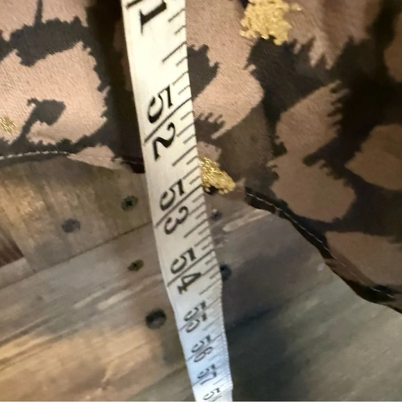 NEW Express Animal Print High Low Chiffon Dress Women’s Size L - Picture 7 of 9